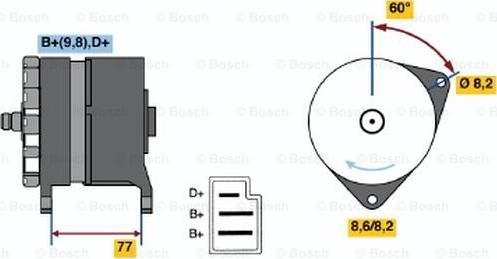 BOSCH 0 986 044 601 - Alternateur droxauto.com