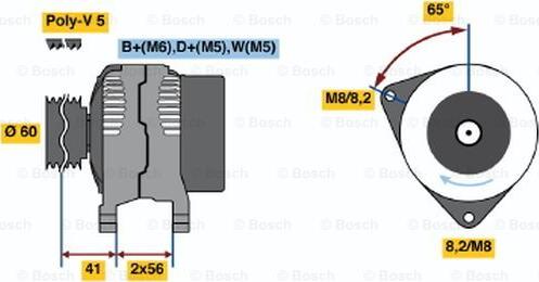 BOSCH 0 986 044 631 - Alternateur droxauto.com