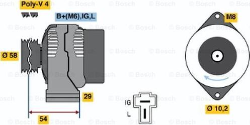 BOSCH 0 986 045 461 - Alternateur droxauto.com