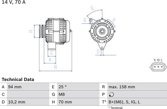 BOSCH 0 986 045 891 - Alternateur droxauto.com
