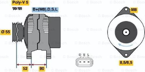 BOSCH 0 986 045 731 - Alternateur droxauto.com