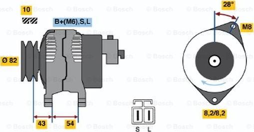 BOSCH 0 986 046 361 - Alternateur droxauto.com