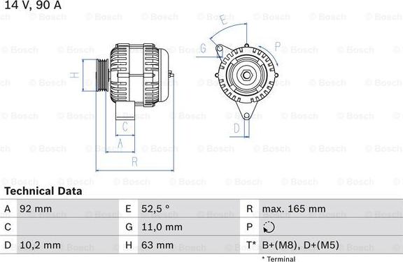 BOSCH 0 986 040 210 - Alternateur droxauto.com