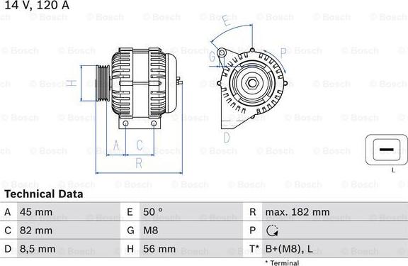 BOSCH 0 986 041 150 - Alternateur droxauto.com