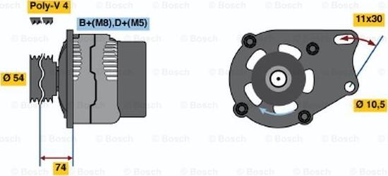 BOSCH 0 986 048 630 - Alternateur droxauto.com