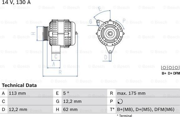BOSCH 0 986 048 801 - Alternateur droxauto.com