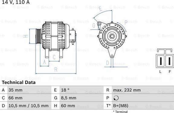 BOSCH 0 986 048 301 - Alternateur droxauto.com