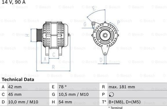 BOSCH 0 986 042 091 - Alternateur droxauto.com