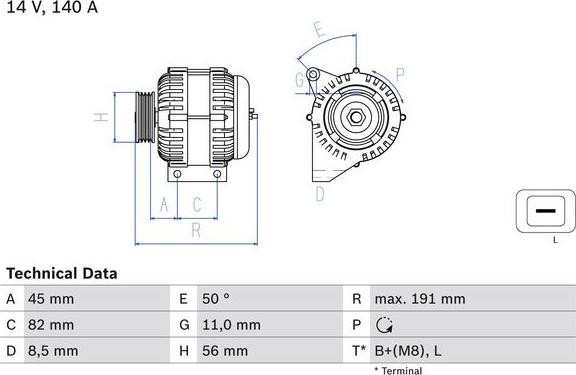 BOSCH 0 986 042 840 - Alternateur droxauto.com
