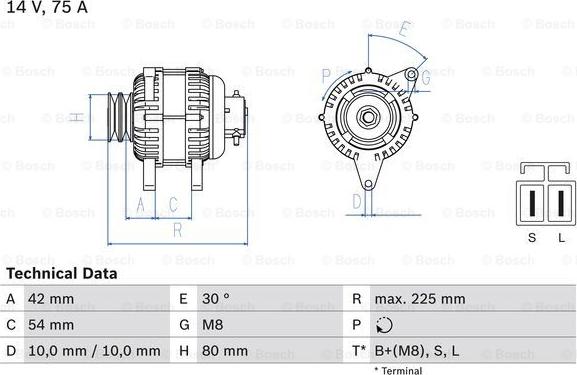 BOSCH 0 986 042 291 - Alternateur droxauto.com