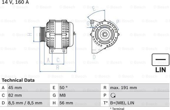 BOSCH 0 986 047 500 - Alternateur droxauto.com