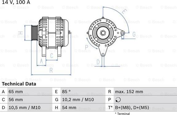 BOSCH 0 986 047 270 - Alternateur droxauto.com
