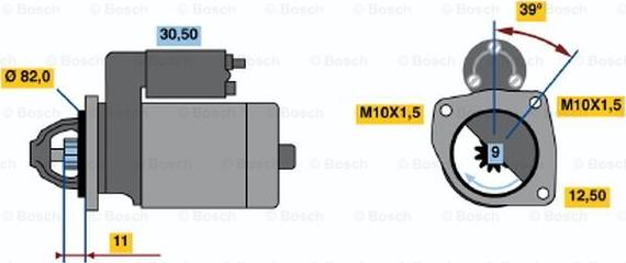 BOSCH 0 986 019 910 - Démarreur droxauto.com