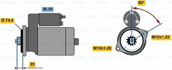 BOSCH 0 986 014 511 - Démarreur droxauto.com