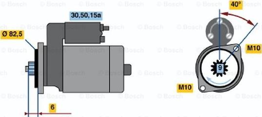 BOSCH 0 986 014 261 - Démarreur droxauto.com