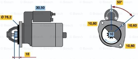 BOSCH 0 986 015 200 - Démarreur droxauto.com