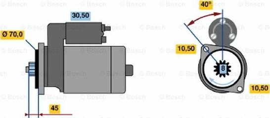BOSCH 0 986 015 751 - Démarreur droxauto.com