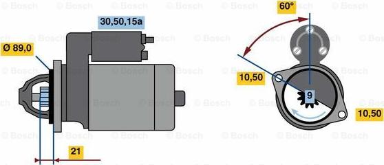 BOSCH 0 986 016 560 - Démarreur droxauto.com