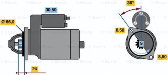 BOSCH 0 986 011 671 - Démarreur droxauto.com