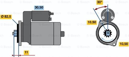 BOSCH 0 986 013 551 - Démarreur droxauto.com