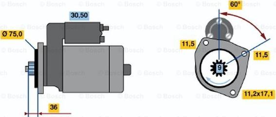 BOSCH 0 986 013 581 - Démarreur droxauto.com