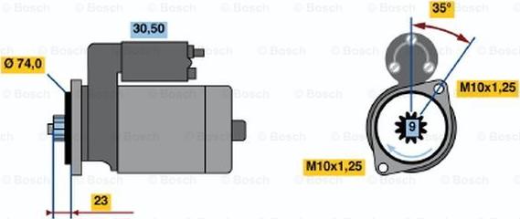 BOSCH 0 986 013 521 - Démarreur droxauto.com