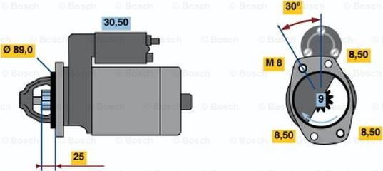 BOSCH 0 986 013 811 - Démarreur droxauto.com