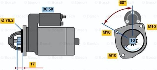 BOSCH 0 986 013 280 - Démarreur droxauto.com