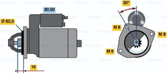 BOSCH 0 986 013 740 - Démarreur droxauto.com