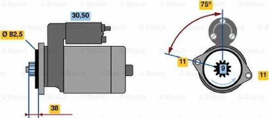 BOSCH 0 986 012 901 - Démarreur droxauto.com