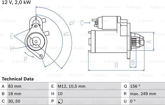 BOSCH 0 986 017 420 - Démarreur droxauto.com