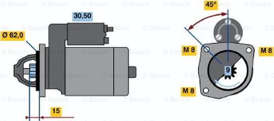 BOSCH 0 986 017 041 - Démarreur droxauto.com
