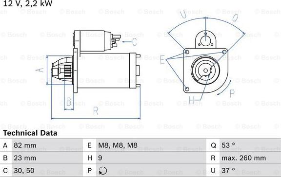 BOSCH 0 986 017 020 - Démarreur droxauto.com