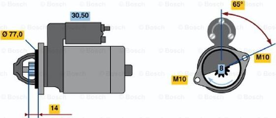 BOSCH 0 986 017 721 - Démarreur droxauto.com
