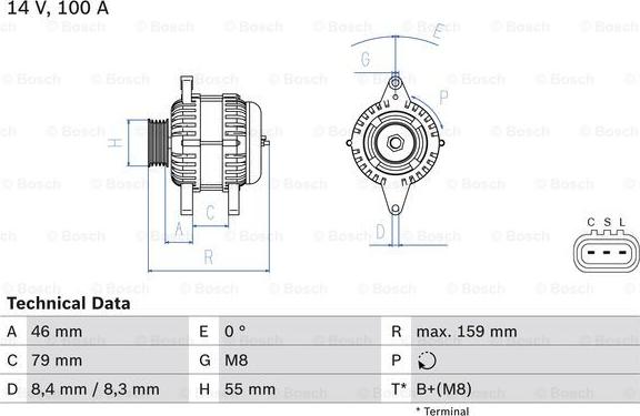 BOSCH 0 986 084 440 - Alternateur droxauto.com
