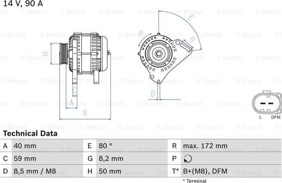 BOSCH 0 986 084 320 - Alternateur droxauto.com