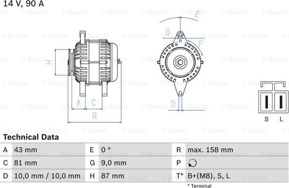 BOSCH 0 986 080 430 - Alternateur droxauto.com