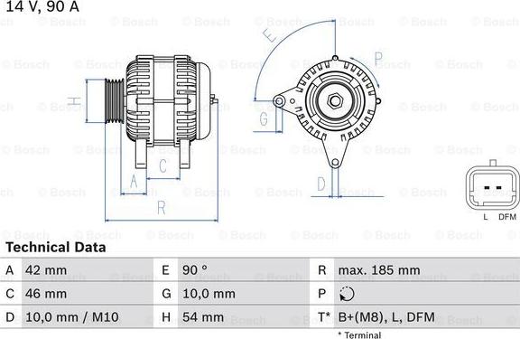 BOSCH 0 986 080 190 - Alternateur droxauto.com