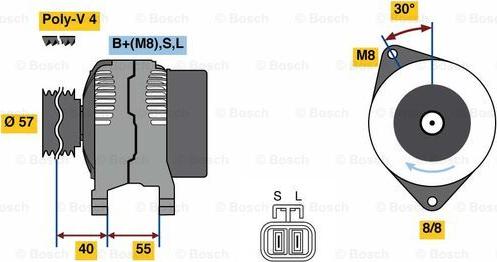 BOSCH 0 986 080 790 - Alternateur droxauto.com