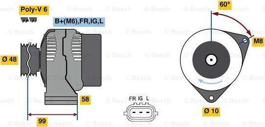 BOSCH 0 986 081 290 - Alternateur droxauto.com