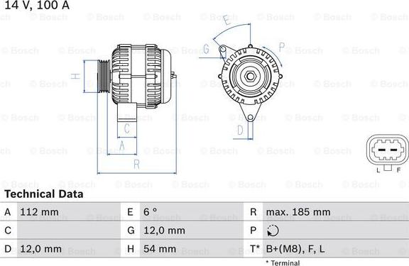 BOSCH 0 986 083 450 - Alternateur droxauto.com