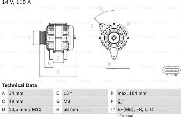 BOSCH 0 986 083 640 - Alternateur droxauto.com