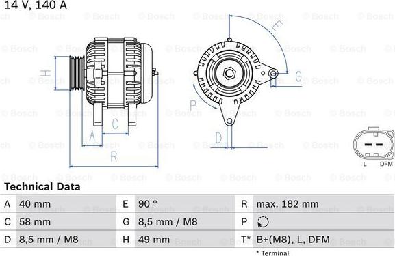 BOSCH 0 986 083 050 - Alternateur droxauto.com