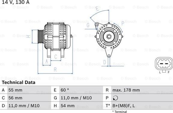 BOSCH 0 986 083 120 - Alternateur droxauto.com