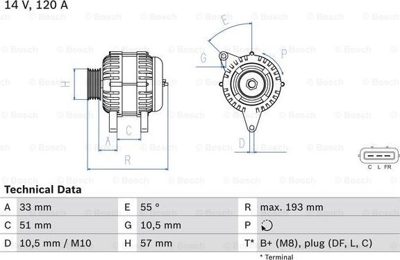 BOSCH 0 986 083 830 - Alternateur droxauto.com