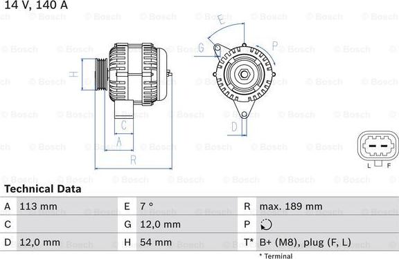 BOSCH 0 986 083 820 - Alternateur droxauto.com