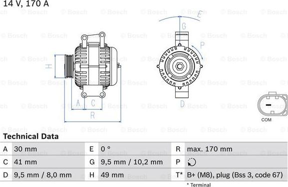 BOSCH 0 986 082 480 - Alternateur droxauto.com