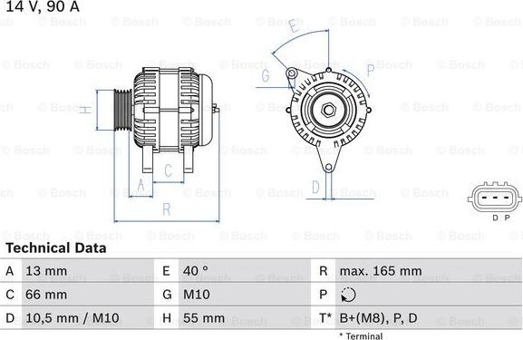 BOSCH 0 986 082 430 - Alternateur droxauto.com