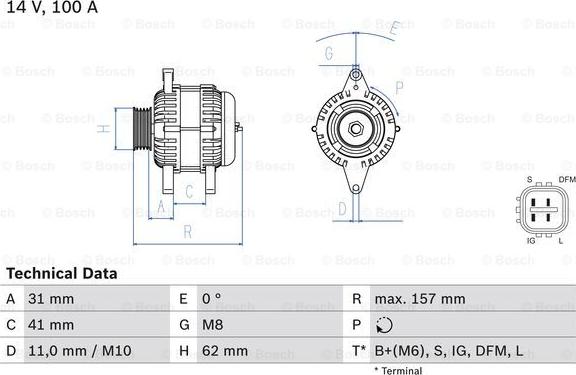 BOSCH 0 986 082 020 - Alternateur droxauto.com
