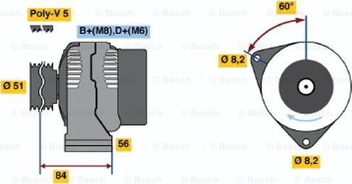 BOSCH 0 986 039 431 - Alternateur droxauto.com